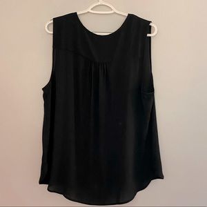 J. Crew Factory, XL, Drapey sleeveless tuxedo top